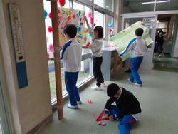 6年生 始業式・入学式の準備