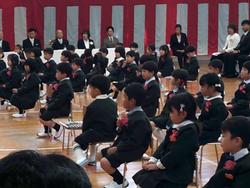 入学式の様子