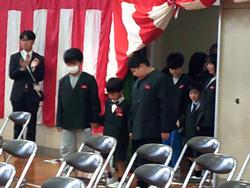 入学式の様子