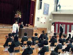 入学式の様子