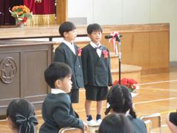 入学式の様子
