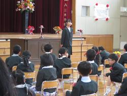 入学式の様子