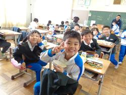 3年生給食の様子