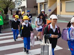 今日の集団登校