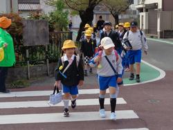 今日の集団登校
