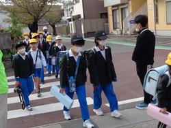 今日の集団登校