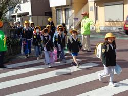 今日の集団登校