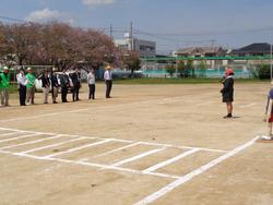 大型車左折巻き込み実験教室の様子