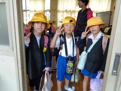 1年生下校の様子