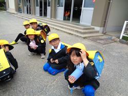 1年生下校の様子