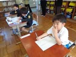 入学してから1週間の1年生