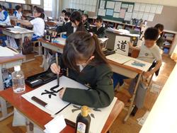 5年生書写の授業