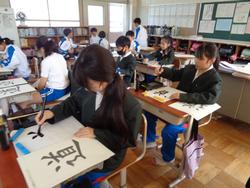 5年生書写の授業
