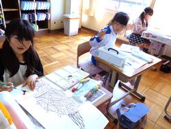 2年生図工の授業