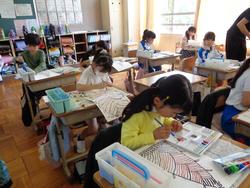 2年生図工の授業