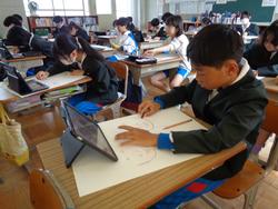 5年生図工の授業