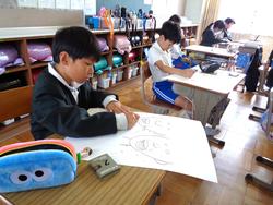 5年生図工の授業