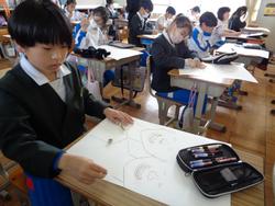 5年生図工の授業