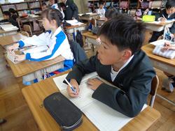 3年生国語の授業