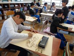 4年生図工の授業