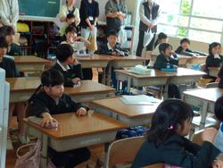 2年授業参観の様子