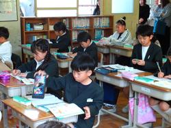 3年授業参観の様子