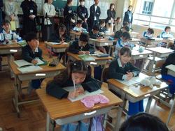 3年授業参観の様子