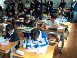 3年授業参観の様子