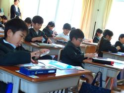 1年授業参観の様子