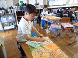 4年生図工の授業