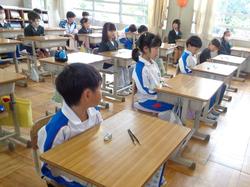2年生国語の授業（テスト）