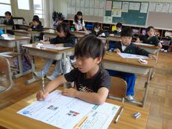 2年生国語の授業（テスト）