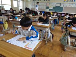 2年生国語の授業（テスト）