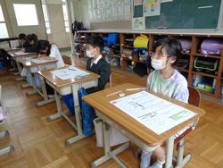 2年生国語の授業（テスト）