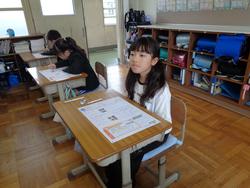2年生国語の授業（テスト）