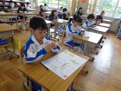 2年生国語の授業（テスト）