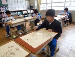 3年生図工の授業