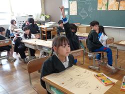 3年生図工の授業