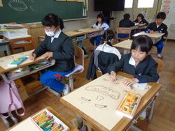 3年生図工の授業