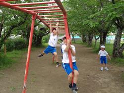 業間休みの外遊び