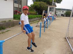 業間休みの外遊び