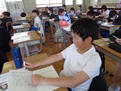 5年生道徳の授業