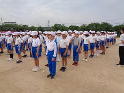 運動会の全体練習