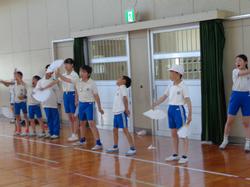 応援団の練習の様子