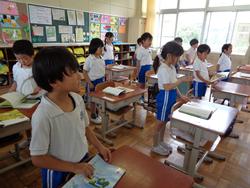 1年生国語の授業