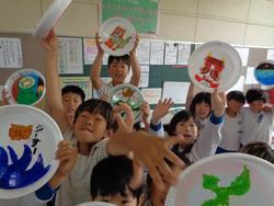 4年生運動会表現演技の小道具にお絵かき