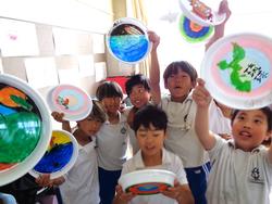 4年生運動会表現演技の小道具にお絵かき
