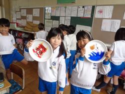 4年生運動会表現演技の小道具にお絵かき