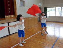 応援団の練習