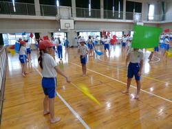 5・6年生運動会表現演技の練習